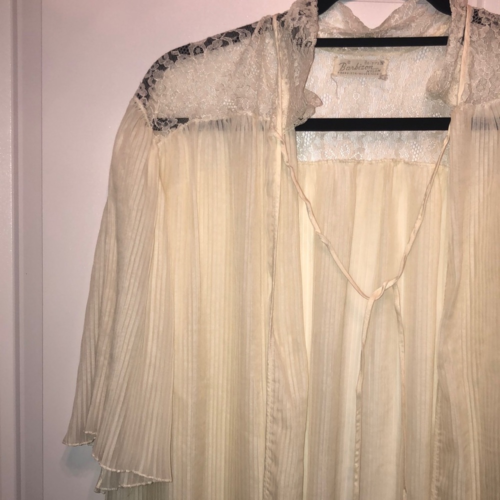 Vintage 1950s barbizon bellaire woven night gown/robe